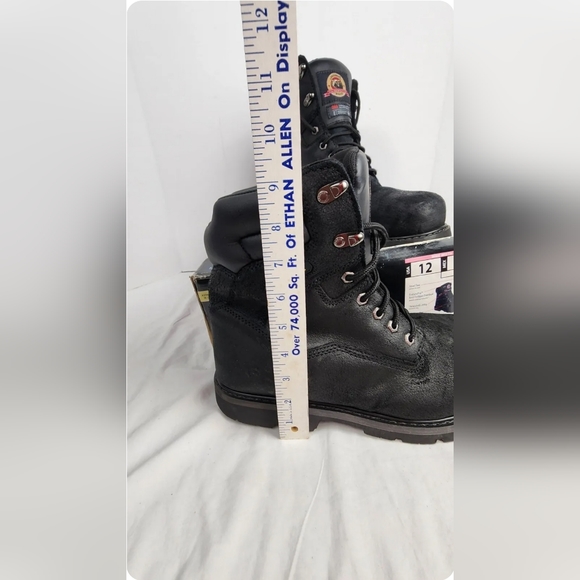 💪 MEN'S BRAHMA Steel Toe Work Boots 571034289-W BR BEVEL Size 12W 💪 - Picture 4 of 9